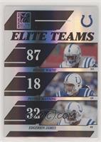 Reggie Wayne, Peyton Manning, Edgerrin James [EX to NM] #/1,000