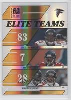 Alge Crumpler, Michael Vick, Warrick Dunn #/250