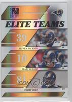 Steven Jackson, Marc Bulger, Torry Holt #/250