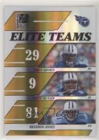 Chris Brown, Steve McNair, Brandon Jones [EX to NM] #/250