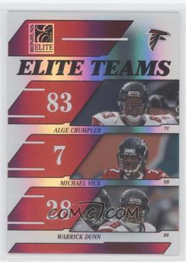 2006 Donruss Elite - Elite Teams - Red #ET-1 - Alge Crumpler, Michael Vick, Warrick Dunn /500