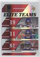 Troy Williamson, Daunte Culpepper, Nate Burleson #/500