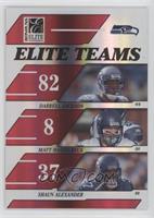 Darrell Jackson, Matt Hasselbeck, Shaun Alexander [EX to NM] #/500