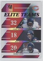 Cedric Benson, Kyle Orton, Thomas Jones #/500