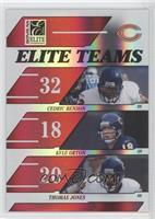 Cedric Benson, Kyle Orton, Thomas Jones #/500