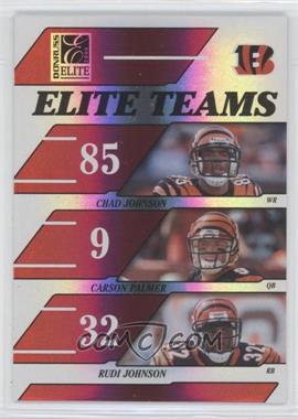 2006 Donruss Elite - Elite Teams - Red #ET-5 - Chad Johnson, Carson Palmer, Rudi Johnson /500