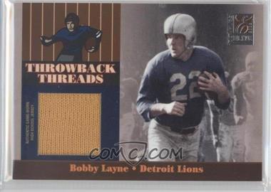 2006 Donruss Elite - Throwback Threads #TT-33 - Bobby Layne, Barry Sanders /149