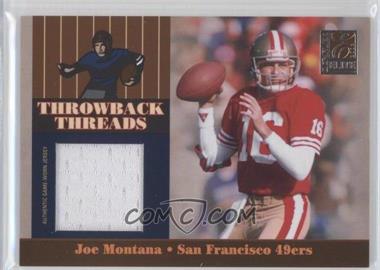 2006 Donruss Elite - Throwback Threads #TT-34 - Joe Montana, Alex Smith /249