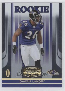 2006 Donruss Gridiron Gear - [Base] - Gold O's #132 - Dawan Landry /100