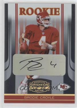 2006 Donruss Gridiron Gear - [Base] - Gold Signatures #115 - Brodie Croyle /225