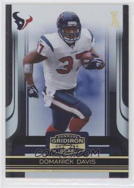 2006 Donruss Gridiron Gear - [Base] - Gold X's #44 - Domanick Davis /100