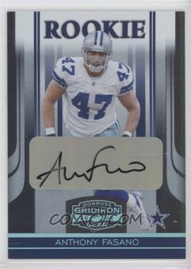 2006 Donruss Gridiron Gear - [Base] - Platinum Signatures #105 - Anthony Fasano /25