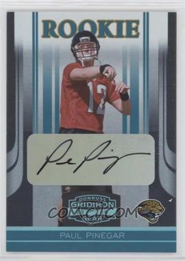 2006 Donruss Gridiron Gear - [Base] - Platinum Signatures #184 - Paul Pinegar /25 [EX to NM]