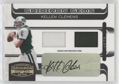 2006 Donruss Gridiron Gear - [Base] - Rookie Gridiron Gems Combos Prime Signatures #208 - Gridiron Gems - Kellen Clemens /50