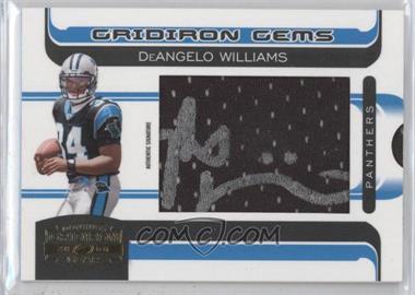 2006 Donruss Gridiron Gear - [Base] - Rookie Gridiron Gems Jumbo Signatures #205 - Gridiron Gems - DeAngelo Williams /150