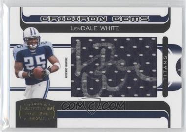 2006 Donruss Gridiron Gear - [Base] - Rookie Gridiron Gems Jumbo Signatures #223 - Gridiron Gems - LenDale White /150