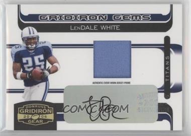 2006 Donruss Gridiron Gear - [Base] - Rookie Gridiron Gems Prime Signatures #223 - Gridiron Gems - LenDale White /50