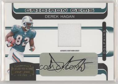 2006 Donruss Gridiron Gear - [Base] - Rookie Gridiron Gems Signatures #217 - Gridiron Gems - Derek Hagan /50