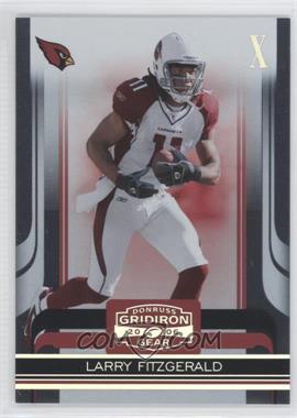 2006 Donruss Gridiron Gear - [Base] - Silver X's #3 - Larry Fitzgerald /250