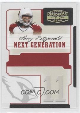 2006 Donruss Gridiron Gear - Next Generation - Hologold #NG-17 - Larry Fitzgerald /100