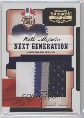 2006 Donruss Gridiron Gear - Next Generation - Jumbo Swatch Prime #NG-25 - Willis McGahee /25