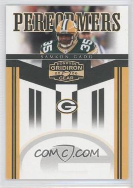 2006 Donruss Gridiron Gear - Performers - Gold #PR-34 - Samkon Gado /100