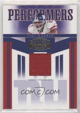 2006 Donruss Gridiron Gear - Performers - Jerseys #PR-36 - Tiki Barber /100