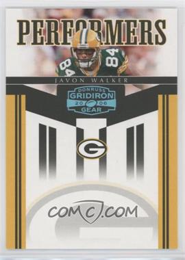 2006 Donruss Gridiron Gear - Performers - Platinum #PR-35 - Javon Walker /25