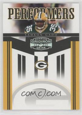 2006 Donruss Gridiron Gear - Performers - Silver #PR-34 - Samkon Gado /250