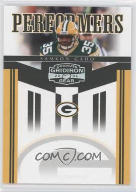 2006 Donruss Gridiron Gear - Performers - Silver #PR-34 - Samkon Gado /250