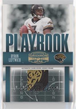 2006 Donruss Gridiron Gear - Playbook - Patches #PB-24 - Byron Leftwich /25