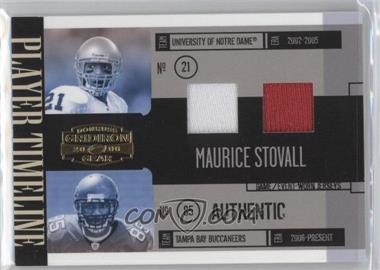 2006 Donruss Gridiron Gear - Player Timeline - Combos Jerseys #PT-33 - Maurice Stovall /100