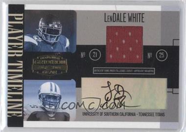 2006 Donruss Gridiron Gear - Player Timeline - Jerseys Signatures #PT-29 - LenDale White /25