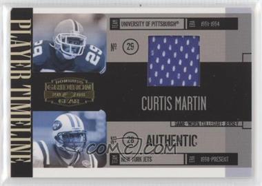 2006 Donruss Gridiron Gear - Player Timeline - Jerseys #PT-35 - Curtis Martin /75