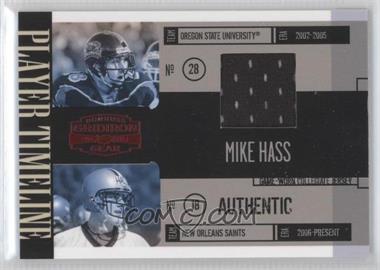 2006 Donruss Gridiron Gear - Player Timeline - Red Jerseys #PT-22 - Mike Hass