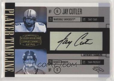 2006 Donruss Gridiron Gear - Player Timeline - Signatures #PT-28 - Jay Cutler /35