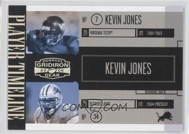 2006 Donruss Gridiron Gear - Player Timeline - Silver #PT-19 - Kevin Jones /250