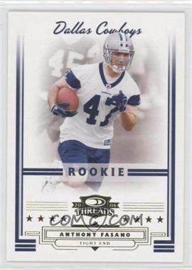 2006 Donruss Threads - [Base] - Retail Rookies #166 - Anthony Fasano /999