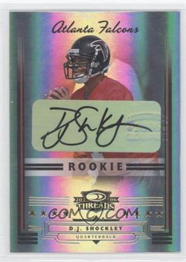 2006 Donruss Threads - [Base] - Rookie Signatures #155 - D.J. Shockley /100