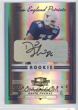 2006 Donruss Threads - [Base] - Rookie Signatures #169 - David Thomas /100