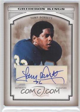 2006 Donruss Threads - College Gridiron Kings - Signatures #CGK-9 - Tony Dorsett