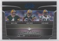 Brett Favre, Ahman Green, Javon Walker #/100