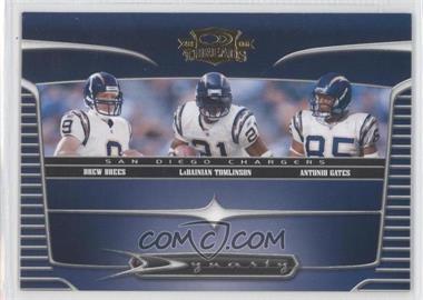 2006 Donruss Threads - Dynasty #D-5 - Drew Brees, LaDainian Tomlinson, Antonio Gates