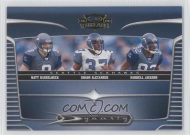 2006 Donruss Threads - Dynasty #D-6 - Darrell Jackson, Matt Hasselbeck, Shaun Alexander