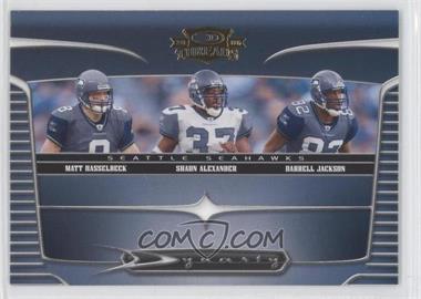 2006 Donruss Threads - Dynasty #D-6 - Darrell Jackson, Matt Hasselbeck, Shaun Alexander