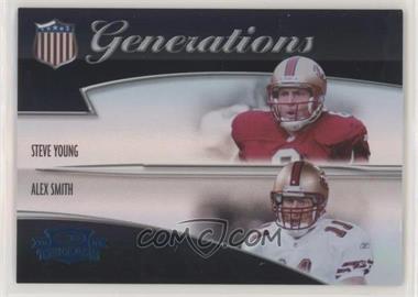 2006 Donruss Threads - Generations - Century Proof #G-12 - Steve Young, Alex Smith /100