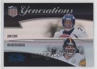 John Elway, Ben Roethlisberger #/100