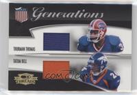 Tatum Bell, Thurman Thomas #/25