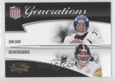 2006 Donruss Threads - Generations #G-19 - John Elway, Ben Roethlisberger