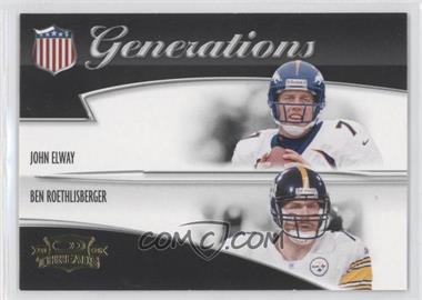 2006 Donruss Threads - Generations #G-19 - John Elway, Ben Roethlisberger